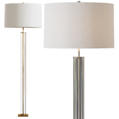 Floor lamp Louvrehome "Thomas" (gold, silver)