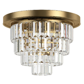 Crystal Ceiling Chandelier Crystal Fountain Brass