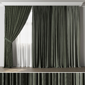 Classic Green Curtains Collections 07 HBH