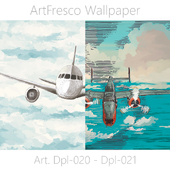 ArtFresco Wallpaper - Дизайнерские бесшовные фотообои Art. Dpl-020 - Dpl-021 ОМ