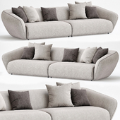 Luxury Italian curved sofa