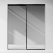 PROFILDOORS Sliding aluminum partitions (2 leafs in the opening)