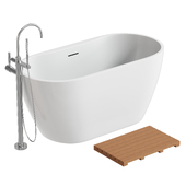 Carys Acrylic White Freestanding Bath