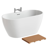 Carys Acrylic White Freestanding Bath 2
