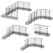 Railings for balconies, terraces. 5 models