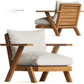 Crate & barrel - Jeannie Outdoor Lounge Chair