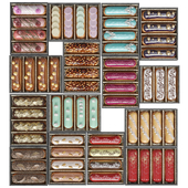 Set of eclairs