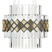 Crystal pendant chandelier Amelia A1039SP-10BK transparent Artelamp