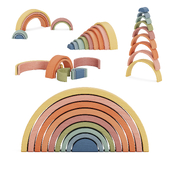 Rainbow stacking toy by Raduga Grez