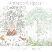 ArtFresco Wallpaper - Дизайнерские бесшовные фотообои Art. Dfo-106 - Dfo-107  OM