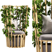 Retreat Into Nature With This DIY Living Plant Chair