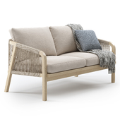 Outdoor Garden Woven Lounge 2 seater Sofa by Kettler