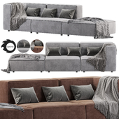 Chord 3pc Open Sofa by Partandwhole