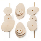 Achille and Nerites sconce sets by Elsa Foulon