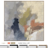 Accent Large Abstract Textural Wall Art C-843