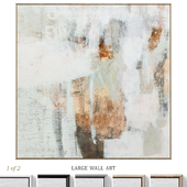 Accent Large Abstract Textural Wall Art C-844