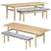 Nikari / Arkipelago Table and Bench