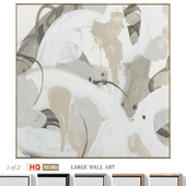 Large Abstract Neutral Textural Wall Art C-849