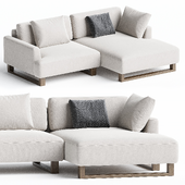 Onte Corner sofa Bucle White