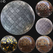 Wall Mosaic Tile PBR Material Vol5