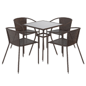 Mobil table and Midas chair by Halmar