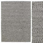 Braided rug grey by HAY