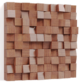 Wooden mosaic for walls