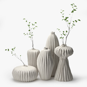 Lithos vases. Set of 5 models