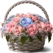 Rose Basket Flower Set 11