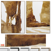 Large Abstract Neutral Textural Wall Art C-855