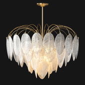 Glass Feather LED Chandelier