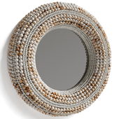 Beaded Round Mirror by Anthropologie