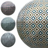 Lozenge design ceramic tiles