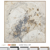 Accent Large Abstract Textural Wall Art C-857