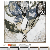 Accent Large Textural Flower Wall Art C-858