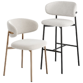 Oleandro Chair & stool by Calligaris