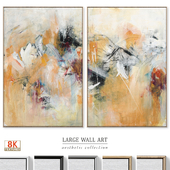 Large Accent Abstract Textural Wall Art C-861