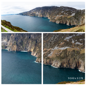Panorama. Slieve League Cliffs. Ireland.