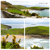 Panorama. Wild atlantic way. Cionn Mhucrois. Ireland.