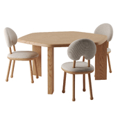 KIM Dining Table, MR. OOPS Chair by Pierre Yovanovitch