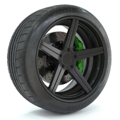 Michelin pilot sport 4 s tire & D2 forged rim