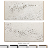 Panoramic Textured Plaster Wall Art C-869