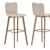 Lena Bar Stool Teak Base