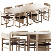 331 Resident Plane Dining Table and Resident Passenger Chair
