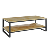 Coffee table made of oak and steel, Hiba natural LA REDOUTE INTERIEURS