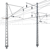 Железнодорожная контактная сеть, pack №1