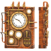 Industrial Steampunk Wall Clock
