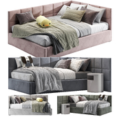 Upholstered Corner Bed
