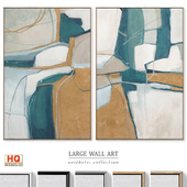 Large Mid-Century Accent Abstract Wall Art C-883