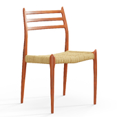 Vintage 78 chair in teak and paper cord by Niels Otto Moller